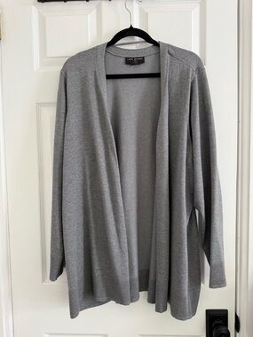 Lane Bryant Open-Front Gray Cardigan - 26/28 - Excellent Condition